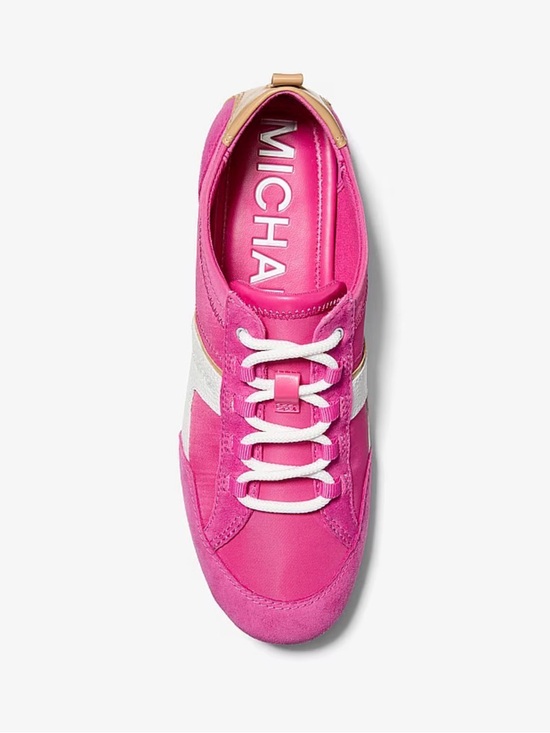 Michael Kors Shoes - Michael Kors Size 8 Women’s Keely Nylon Trainer Milos Raspberry New In Box